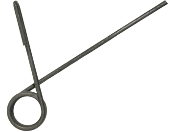 Pöttinger Striegelzinken, einfach, 15 °, vorn, Länge 295 mm, Stärke 7 mm, für Ceria, Multidrill, Turbodrill, 79 9004.15.20 Pöttinger Striegelzinken, einfach, 15 °, vorn, Länge 295 mm, Stärke 7 mm, für Ceria, Multidrill, Turbodrill, 79 9004.15.20