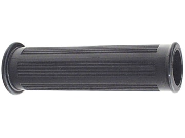 Handgriff beidseitig offen, 100 mm, Ø Rohr 21 – 22,5 mm, Wandstärke 3,25 mm, schwarz, Kunststoff Handgriff beidseitig offen, 100 mm, Ø Rohr 21 – 22,5 mm, Wandstärke 3,25 mm, schwarz, Kunststoff