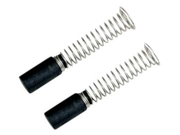 Kohlebürste, Anschluss rund, 6 x 6 x 18 mm, mit Druckfeder, für Black & Decker Benzin-/Elektrogeräte Kohlebürste, Anschluss rund, 6 x 6 x 18 mm, mit Druckfeder, für Black & Decker Benzin-/Elektrogeräte