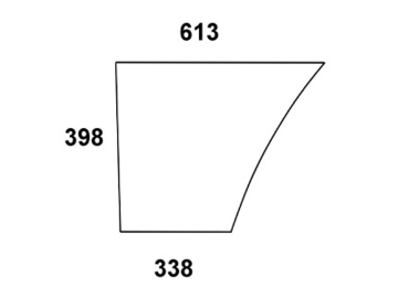 Türscheibe, klar, unten, für Massey Ferguson 342-362, 362N, 365, 372 N, 375, 382N, MF 390, 390T, 396-399-Kabine Serie 300 Türscheibe, klar, unten, für Massey Ferguson 342-362, 362N, 365, 372 N, 375, 382N, MF 390, 390T, 396-399-Kabine Serie 300