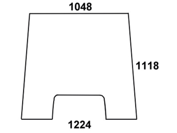 Frontscheibe, grün, für Massey Ferguson 3000-3690-Kabine Serie 3000, 3100, 3600 (bis Serien Nr. 50129) Frontscheibe, grün, für Massey Ferguson 3000-3690-Kabine Serie 3000, 3100, 3600 (bis Serien Nr. 50129)