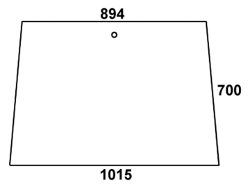 Frontscheibe, klar, für Fendt Farmer 103, 104, 105, 106, 108 S - Kabine Edscha Schwarwächter Frontscheibe, klar, für Fendt Farmer 103, 104, 105, 106, 108 S - Kabine Edscha Schwarwächter