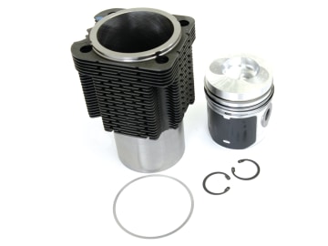 Kolben-/Zylindersatz für 1 Zylinder, Motor KHD BFL913, Ringträgerkolben, Kolben-Kühlkanal, Anzahl Ringe 4, für Deutz-Fahr Kolben-/Zylindersatz für 1 Zylinder, Motor KHD BFL913, Ringträgerkolben, Kolben-Kühlkanal, Anzahl Ringe 4, für Deutz-Fahr