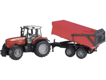 Bruder® Modell "Massey Ferguson 7480" mit Wannenkippanhänger 1:16, 02045 Bruder® Modell "Massey Ferguson 7480" mit Wannenkippanhänger 1:16, 02045