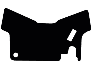 Fußmatte gekettelt, aus Velours, schwarz, für Fendt Traktor Farmer 300 LSA, bis Bj. 93 Fußmatte gekettelt, aus Velours, schwarz, für Fendt Traktor Farmer 300 LSA, bis Bj. 93