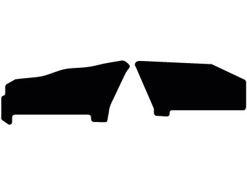 Fußmatte 2-tlg., gekettelt, aus Velours, schwarz, für Fendt Traktor Vario 200 V/F Fußmatte 2-tlg., gekettelt, aus Velours, schwarz, für Fendt Traktor Vario 200 V/F