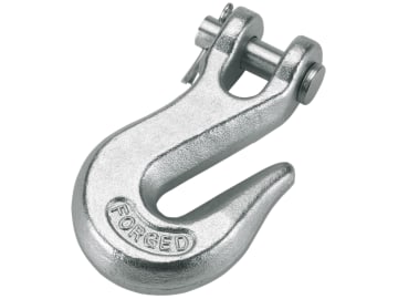 Kerbl Greifhaken 1/4" mit Gabel und Bolzen, Tragkraft 850 kg, für 6 – 7 mm Kettenstärke, 12382 Kerbl Greifhaken 1/4" mit Gabel und Bolzen, Tragkraft 850 kg, für 6 – 7 mm Kettenstärke, 12382
