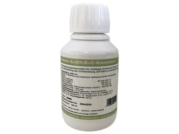 Vitamin A+E+D3+C-Konzentrat flüssige Vitaminergänzung 100 ml Flasche Vitamin A+E+D3+C-Konzentrat flüssige Vitaminergänzung 100 ml Flasche