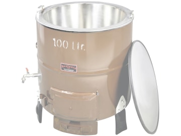 Beelonia Einsatz aus Edelstahl für Stahlkesselofen, 100 l Beelonia Einsatz aus Edelstahl für Stahlkesselofen, 100 l