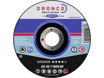 Dronco® Metall-Trennscheibe "AS 46 T Inox" 230 x 1,9 x 22,23 mm, gekröpft Dronco® Metall-Trennscheibe "AS 46 T Inox" 230 x 1,9 x 22,23 mm, gekröpft