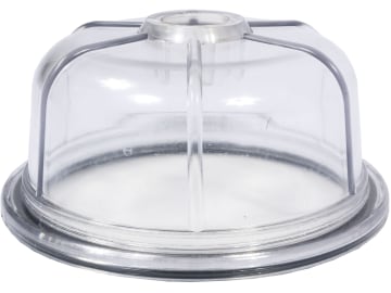 Hücobi Klarsichttasse Plexiglas, mit Bohrung, für Syphonabscheider RIV, Alu-Ausführung Hücobi Klarsichttasse Plexiglas, mit Bohrung, für Syphonabscheider RIV, Alu-Ausführung