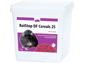Cit Giftköder "RatStop DF Cereal 25" für die Ratten- und Mäusebekämpfung im Innen- und Außenbereich, 3 kg, 299481 Cit Giftköder "RatStop DF Cereal 25" für die Ratten- und Mäusebekämpfung im Innen- und Außenbereich, 3 kg, 299481