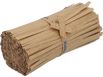 Tiefix-Bindestreifen papierummantelt braun 120 mm (Bund à 1000 Stück) Tiefix-Bindestreifen papierummantelt braun 120 mm (Bund à 1000 Stück)