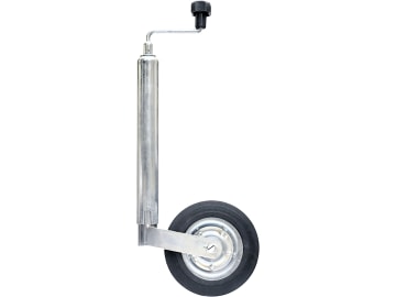 Winterhoff Stützrad Rundrohr außen 48 mm Stützlast 150 kg, 505 – 725 mm, Vollgummirad 200x50 auf Metallfelge Winterhoff Stützrad Rundrohr außen 48 mm Stützlast 150 kg, 505 – 725 mm, Vollgummirad 200x50 auf Metallfelge