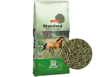 DERBY® Standard universelles Pferdefutter für normal beanspruchte Pferde 25 kg Sack DERBY® Standard universelles Pferdefutter für normal beanspruchte Pferde 25 kg Sack
