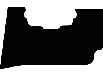 Fußmatte aus Gummi, schwarz, für Eurocomach Bagger 6,0 to., ab Bj. 06 Fußmatte aus Gummi, schwarz, für Eurocomach Bagger 6,0 to., ab Bj. 06