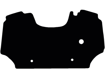 Fußmatte aus Gummi, schwarz, für Same Traktor Dorado 65, 70, elektronisches Gaspedal, ab Bj. 09 Fußmatte aus Gummi, schwarz, für Same Traktor Dorado 65, 70, elektronisches Gaspedal, ab Bj. 09