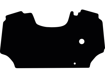Fußmatte aus Gummi, schwarz, für Same Traktor Dorado 65, 70 Classic, Differential-Sperrpedal, ab Bj. 10.09 Fußmatte aus Gummi, schwarz, für Same Traktor Dorado 65, 70 Classic, Differential-Sperrpedal, ab Bj. 10.09