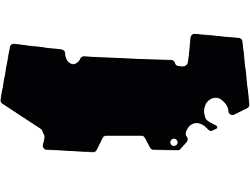 Fußmatte aus Gummi, schwarz, für Steyr Traktor 8000, SK II Kabine, Bj. 77 – 96 Fußmatte aus Gummi, schwarz, für Steyr Traktor 8000, SK II Kabine, Bj. 77 – 96