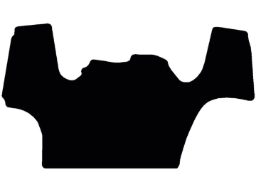 Fußmatte aus Gummi, schwarz, mit Mittelteil, für Steyr Traktor Kompakt, ab Bj. 14 Fußmatte aus Gummi, schwarz, mit Mittelteil, für Steyr Traktor Kompakt, ab Bj. 14
