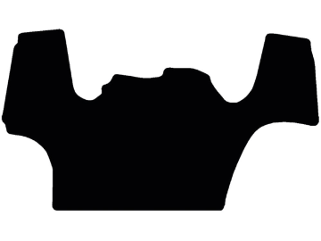 Fußmatte aus Gummi, schwarz, mit Mittelteil, für Steyr Traktor Multi 4000, ab Bj. 14 Fußmatte aus Gummi, schwarz, mit Mittelteil, für Steyr Traktor Multi 4000, ab Bj. 14