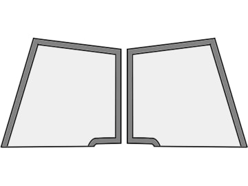 Türscheibe, grün, oben links/rechts, Siebdruck, für Case IH JX55-JX95-Kabine JX, Ford New Holland TD 55D-TD 95D-Kabine TDD Türscheibe, grün, oben links/rechts, Siebdruck, für Case IH JX55-JX95-Kabine JX, Ford New Holland TD 55D-TD 95D-Kabine TDD