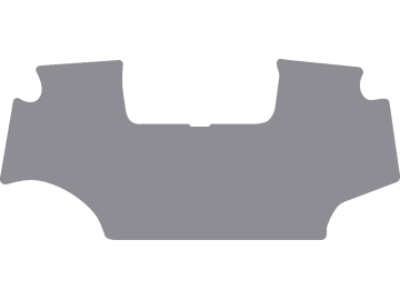 Fußmatte ohne Aussparung für Gaspedal, aus Gummi, hellgrau, für John Deere Traktor Serie 6 R, ab Bj. 13 Fußmatte ohne Aussparung für Gaspedal, aus Gummi, hellgrau, für John Deere Traktor Serie 6 R, ab Bj. 13