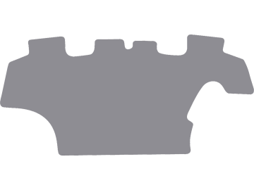 Fußmatte aus Gummi, hellgrau, für Ford New Holland Traktor Serie T5, mit Autocommand, ab Bj. 19 Fußmatte aus Gummi, hellgrau, für Ford New Holland Traktor Serie T5, mit Autocommand, ab Bj. 19