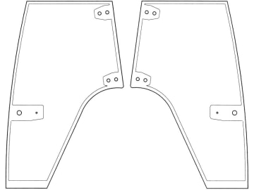 Türscheibe, grün, links/rechts, Siebdruck, für Case IH CS78-150, CVX140-195, 120-195, Ford New Holland TVT135-195, T7510-7550, Steyr M9078-9145, CVT120-170, CVX120-170 Türscheibe, grün, links/rechts, Siebdruck, für Case IH CS78-150, CVX140-195, 120-195, Ford New Holland TVT135-195, T7510-7550, Steyr M9078-9145, CVT120-170, CVX120-170