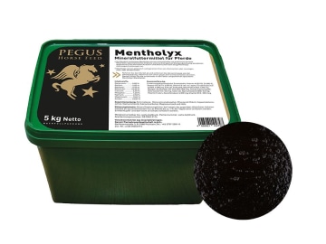 Pegus Mentholyx Leckmasse für Pferde Leckmasse 5 kg Eimer Pegus Mentholyx Leckmasse für Pferde Leckmasse 5 kg Eimer