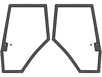 Türscheibe, grün, links/rechts, Siebdruck für Massey Ferguson 6110-6190, 6235-6290, 8110-8180-Kabine Serien 6100, 6200, 8100 Türscheibe, grün, links/rechts, Siebdruck für Massey Ferguson 6110-6190, 6235-6290, 8110-8180-Kabine Serien 6100, 6200, 8100