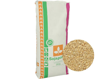 Sojagold® Sojaextraktionsschrot NON GMO Einzelfuttermittel 25 kg Sack GMO controlled (VLOG anerkannt) Sojagold® Sojaextraktionsschrot NON GMO Einzelfuttermittel 25 kg Sack GMO controlled (VLOG anerkannt)