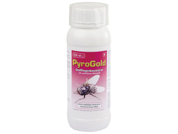 KERBL Insektenschutzmittel "PyroGold" 500 ml Konzentrat, gegen Stallfliegen und jedes andere kriechende oder fliegende Ungeziefer, 299560 KERBL Insektenschutzmittel "PyroGold" 500 ml Konzentrat, gegen Stallfliegen und jedes andere kriechende oder fliegende Ungeziefer, 299560