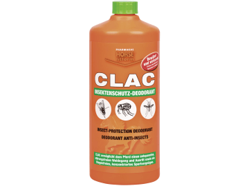 Kerbl Insektenschutzmittel "Clac" 1.000 ml für Pferde zur Abwehr von Fliegen, Schnaken, Bremsen, Mücken, Zecken usw., 321516 Kerbl Insektenschutzmittel "Clac" 1.000 ml für Pferde zur Abwehr von Fliegen, Schnaken, Bremsen, Mücken, Zecken usw., 321516