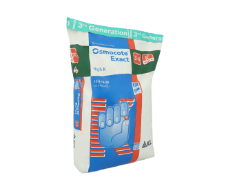 Osmocote® Exact High K 3-4 M umhüllter NPK 12+7+19 Dünger mit hohem Kaliumanteil und eine Wirkungsdauer von 3 - 4 Monaten 25 kg Sack Osmocote® Exact High K 3-4 M umhüllter NPK 12+7+19 Dünger mit hohem Kaliumanteil und eine Wirkungsdauer von 3 - 4 Monaten 25 kg Sack