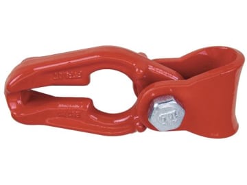 Seilgleitbügel "FTF 6" mit Einhängeöse, rot, für Forstwindenseile bis 16 mm und Ketten bis 8 mm Stärke Seilgleitbügel "FTF 6" mit Einhängeöse, rot, für Forstwindenseile bis 16 mm und Ketten bis 8 mm Stärke