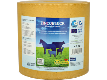 S.I.N. HELLAS Zincoblock Mineralleckstein biotauglicher Mineralleckstein für Pferde 5 kg Leckstein S.I.N. HELLAS Zincoblock Mineralleckstein biotauglicher Mineralleckstein für Pferde 5 kg Leckstein