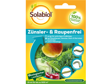 Solabiol Zünsler- & Raupenfrei gegen Buchsbaumzünsler, Frostspanner und Kohlweißling, 15 ml für 500m² Solabiol Zünsler- & Raupenfrei gegen Buchsbaumzünsler, Frostspanner und Kohlweißling, 15 ml für 500m²