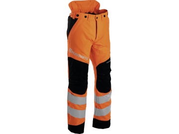 Husqvarna® Schnittschutz-Bundhose "Technical High Viz 20 A" schwarz; warnorange Schnittschutzklasse 1 (20 m/s) Husqvarna® Schnittschutz-Bundhose "Technical High Viz 20 A" schwarz; warnorange Schnittschutzklasse 1 (20 m/s)
