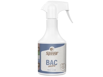 SPEED Bac-Control der hautfreundliche Schutzschild bei Mauke, Strahlfäule und kleinen Hautverletzungen 500 ml Flasche SPEED Bac-Control der hautfreundliche Schutzschild bei Mauke, Strahlfäule und kleinen Hautverletzungen 500 ml Flasche