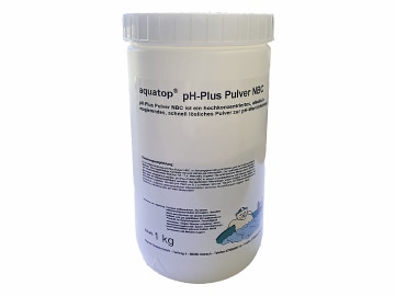aquatop® pH-Plus Pulver NBC zur Senkung des pH-Werts von Schwimmbadwasser 1 kg Dose aquatop® pH-Plus Pulver NBC zur Senkung des pH-Werts von Schwimmbadwasser 1 kg Dose
