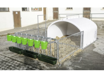 Kerbl Kälberiglu "CalfHouse Premium XXL" inkl. Umzäunung, Tränkeeimerhalter und 4 Troghalter für Langfuttertröge, 14540 Kerbl Kälberiglu "CalfHouse Premium XXL" inkl. Umzäunung, Tränkeeimerhalter und 4 Troghalter für Langfuttertröge, 14540