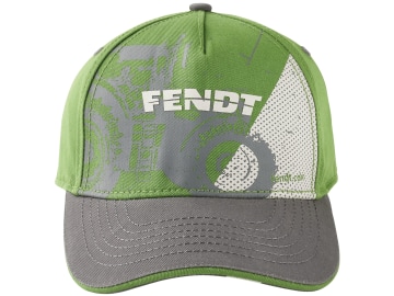 Fendt Cap mit Fendt-Logo und Traktoraufdruck, grau; grün; weiß, X991020225000 Fendt Cap mit Fendt-Logo und Traktoraufdruck, grau; grün; weiß, X991020225000