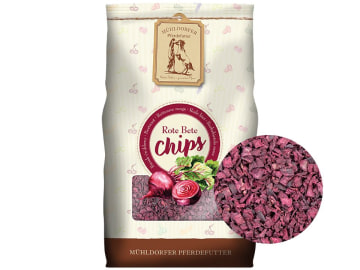 Mühldorfer Rote Beete-Chips aus 100% Rote Beete für Pferde 3,5 kg Beutel Mühldorfer Rote Beete-Chips aus 100% Rote Beete für Pferde 3,5 kg Beutel
