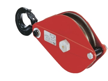 Umlenkrolle Tragkraft 3.200 kg für Ø Seil 15 mm mit Gleitlager einlagig klappbar, Seitenklappe, Stahlguss Umlenkrolle Tragkraft 3.200 kg für Ø Seil 15 mm mit Gleitlager einlagig klappbar, Seitenklappe, Stahlguss