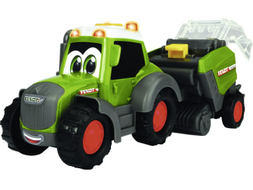 Fendt Modell "Happy Fendt Hay Baler" mit Ballenpresse von Dickie®, Plastik, X991019010000 Fendt Modell "Happy Fendt Hay Baler" mit Ballenpresse von Dickie®, Plastik, X991019010000