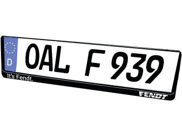 Fendt Kennzeichenhalter 520 x 115 mm, mit Fendt-Logo und "It's Fendt" Aufdruck, X991019072000 Fendt Kennzeichenhalter 520 x 115 mm, mit Fendt-Logo und "It's Fendt" Aufdruck, X991019072000