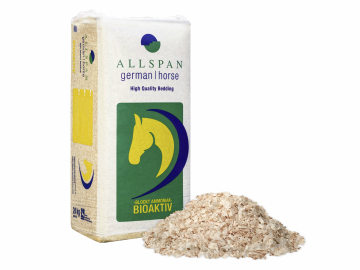 Allspan German Horse Bioaktiv Einstreu für Kleintiere und Pferde mit natürlichen Mikroorganismen angereichert 24 kg Ballen 10, 19 oder 33 Paletten Allspan German Horse Bioaktiv Einstreu für Kleintiere und Pferde mit natürlichen Mikroorganismen angereichert 24 kg Ballen 10, 19 oder 33 Paletten