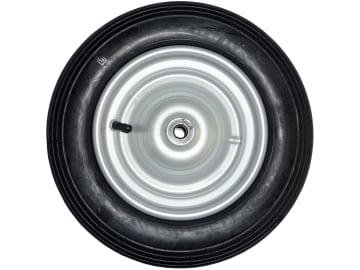 mefro Luftrad 3.50-8, 2.50A x 8, 2 PR, Rille, Stahlblech, silber lackiert, Rillen-Kugellager, für mefro Schubkarre "Garten 80" (Best. Nr. 500796) mefro Luftrad 3.50-8, 2.50A x 8, 2 PR, Rille, Stahlblech, silber lackiert, Rillen-Kugellager, für mefro Schubkarre "Garten 80" (Best. Nr. 500796)
