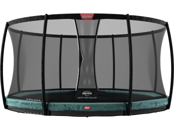 Berg Trampolin "Champion InGround 430+" grün, Ø 430 cm, Höhe 200 cm, mit Sicherheitsnetz "Deluxe", 35.44.08.02 Berg Trampolin "Champion InGround 430+" grün, Ø 430 cm, Höhe 200 cm, mit Sicherheitsnetz "Deluxe", 35.44.08.02